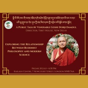 Poster for EXPLORING THE RELATIONSHIP BETWEEN BUDDHIST PHILOSOPHY AND MODERN SCIENCE