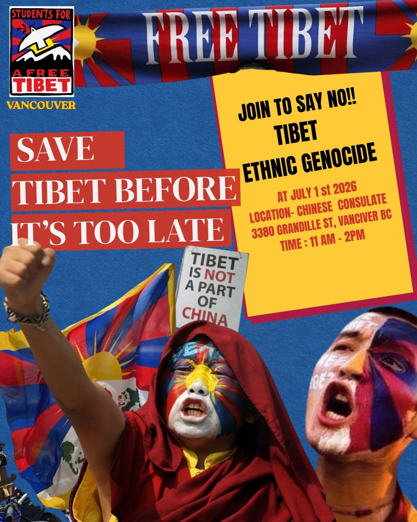 JOIN TO SAY NO!! TIBET SAVE ETHNIC GENOCIDE