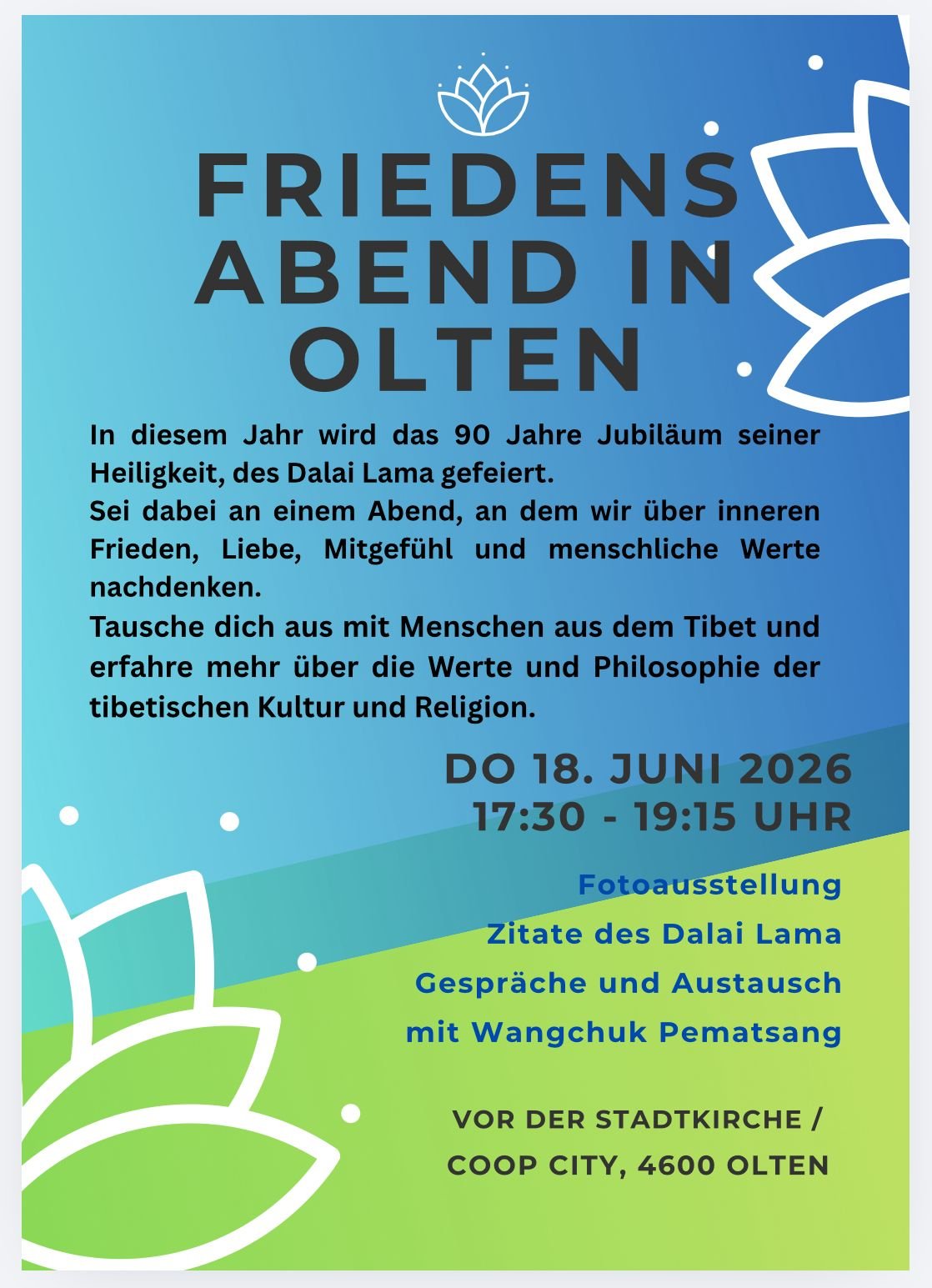 FRIEDENS ABEND IN OLTEN