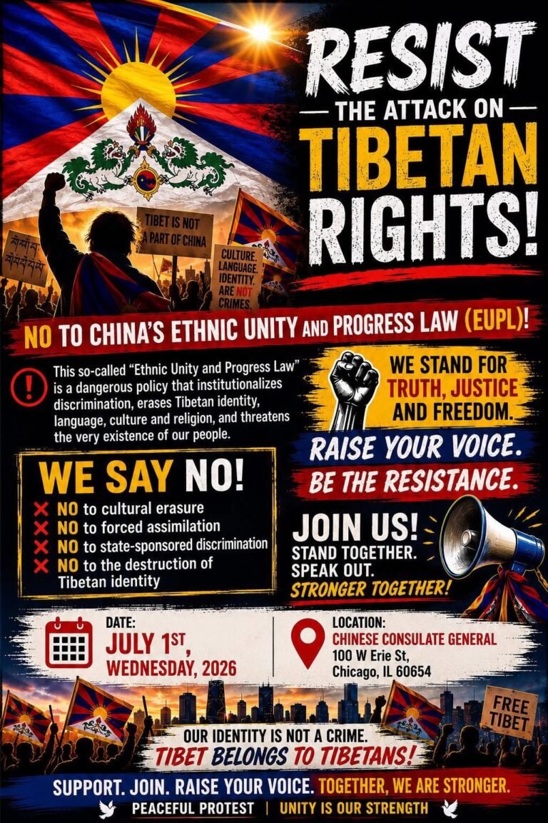 Poster for TIBETAN RIGHTS!