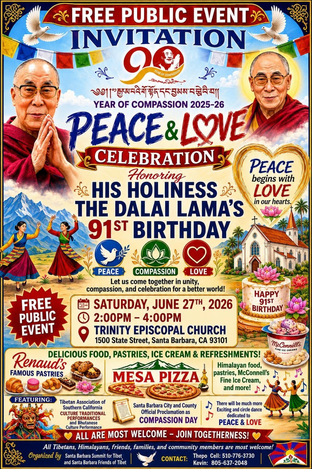 HIS HOLINESS 25 THE DALAI LAMA'S 91ST BIRTHDAY