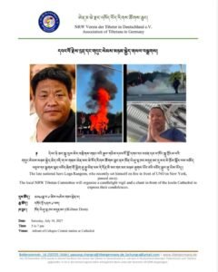 Poster for Candlelight vigil