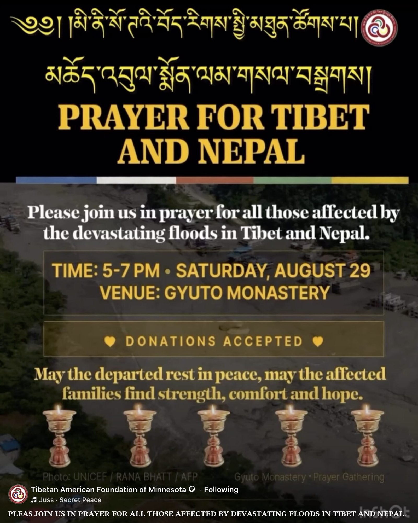 PRAYER FOR TIBET AND NEPAL