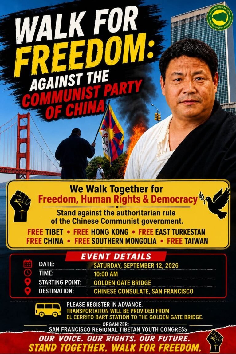 Poster for We Walk Together for Freedom, Human Rights & Democracy