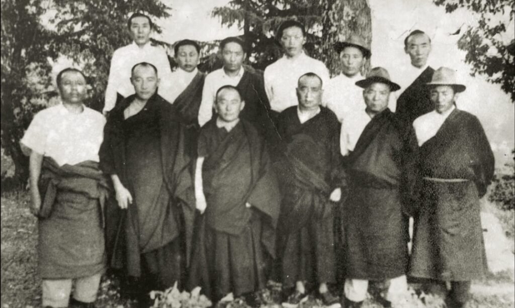 The thirteen members of the first Commission of Tibetan People's Deputies, sworn in on 2 September 1960