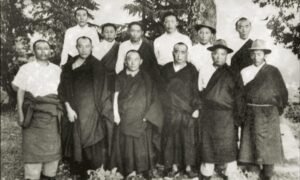 The thirteen members of the first Commission of Tibetan People's Deputies, sworn in on 2 September 1960