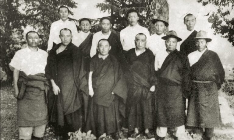 The thirteen members of the first Commission of Tibetan People's Deputies, sworn in on 2 September 1960