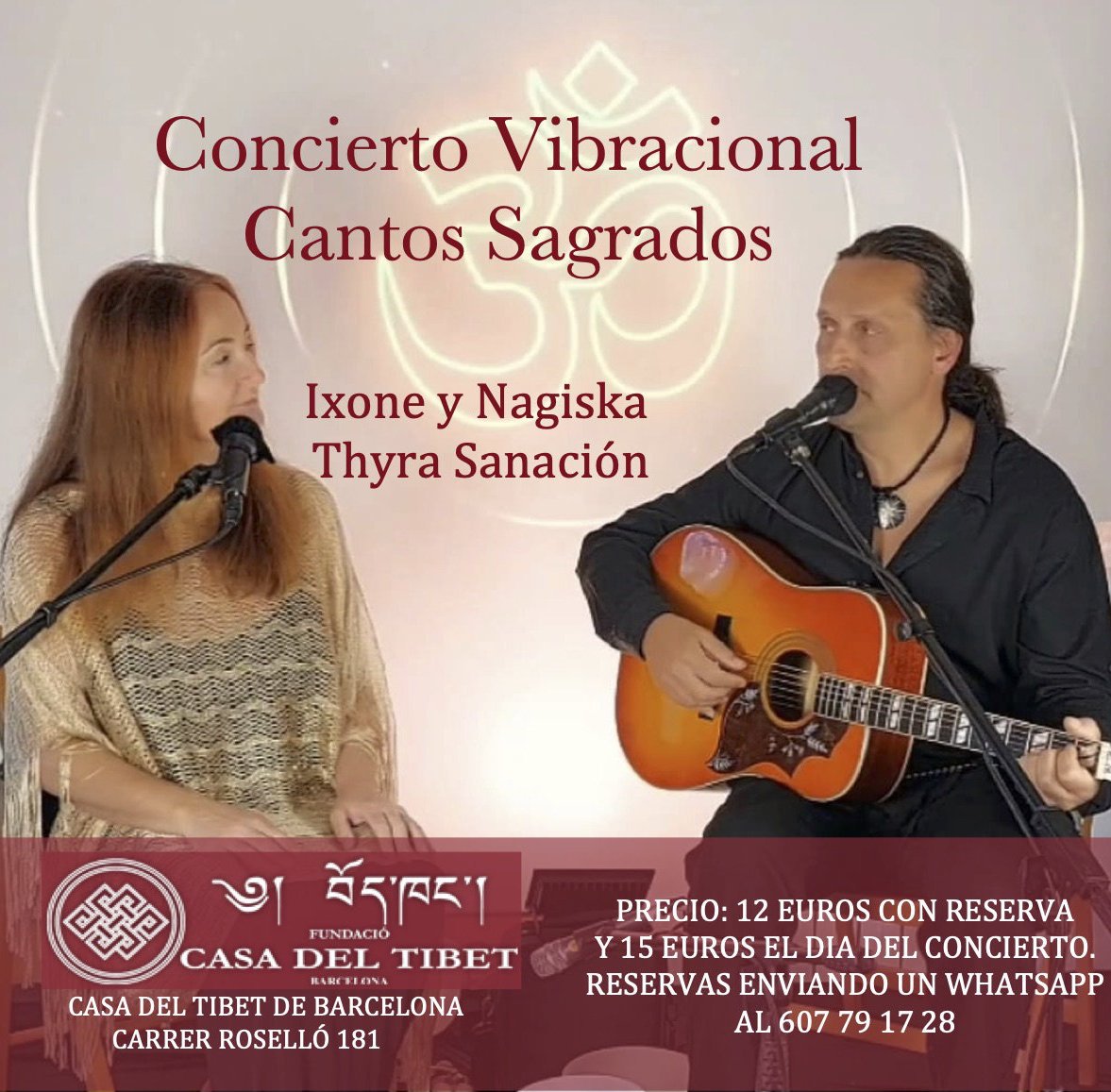 Poster: Concierto Vibracional y Cantos Sagrados