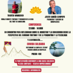 Poster for Conferencia y comida solidaria con Thubten Wangchen y Javier García Campayo