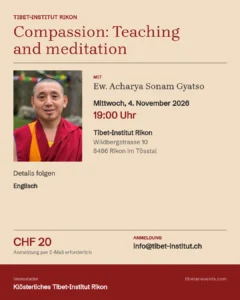 Poster: Compassion – Teaching and meditation