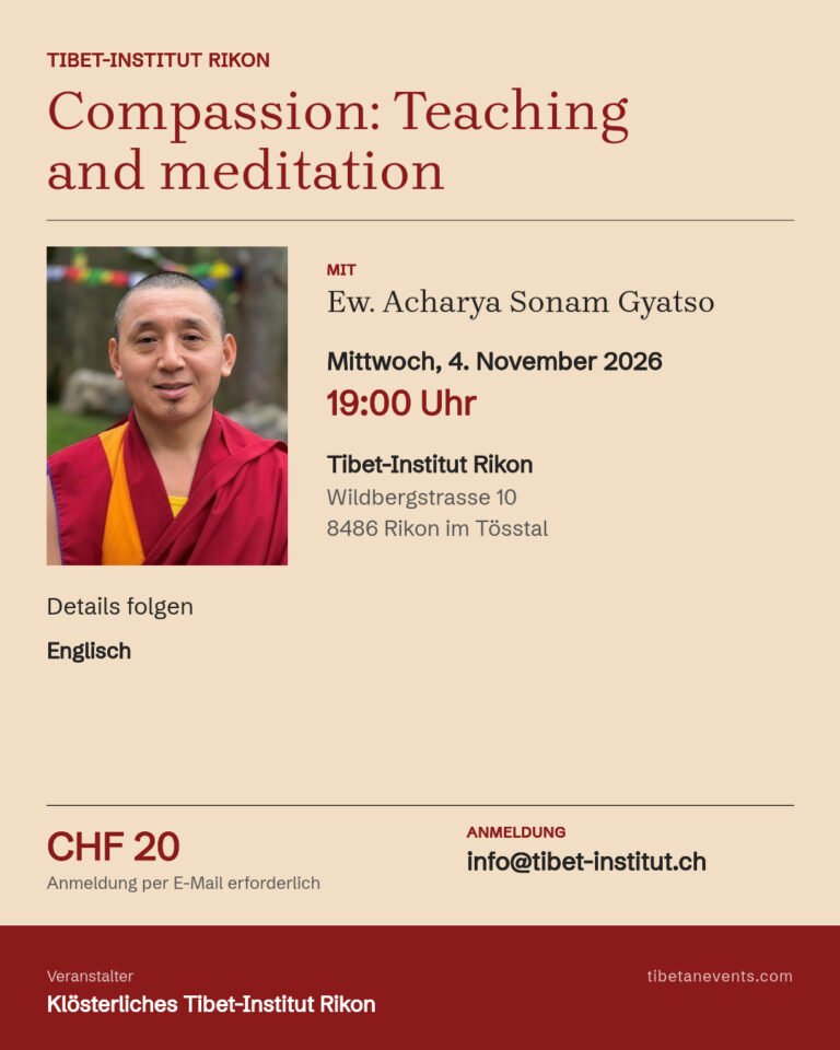 Compassion – Teaching and meditation Poster