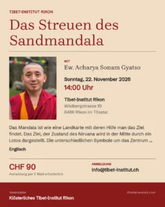Poster: Das Streuen des Sandmandala 