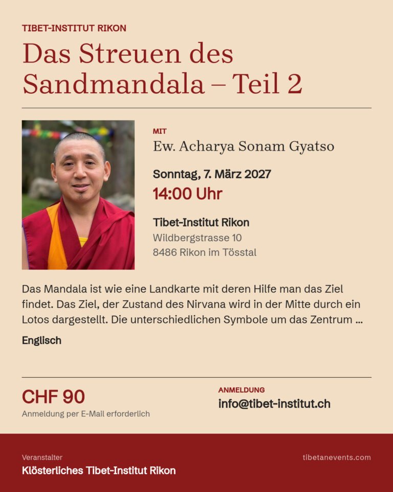 Das Streuen des Sandmandala – Teil 2 Poster