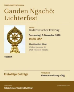 Poster: Ganden Ngachö – Lichterfest