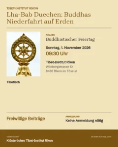 Poster: Lha-Bab Duechen – Buddhas Niederfahrt auf Erden
