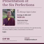 Presentation of the Six Perfections Poster