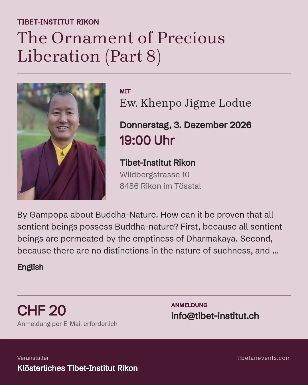 Poster: The Ornament of Precious Liberation (Part 8)