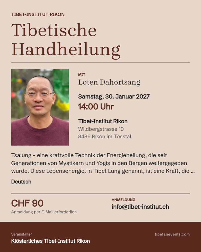 Tibetische Handheilung Poster