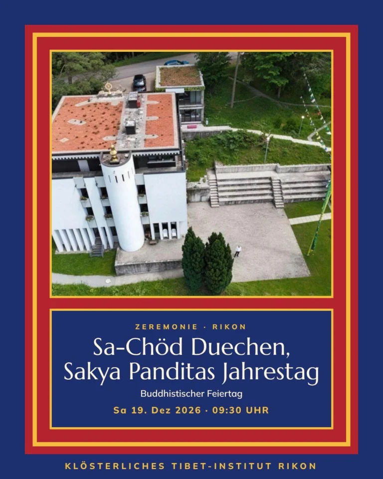 Poster for Sa-Chöd Duechen, Sakya Panditas Jahrestag