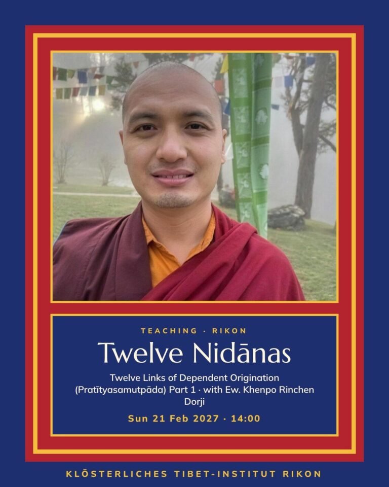 Poster for Twelve Nidānas – Twelve Links of Dependent Origination (Pratītyasamutpāda) Part 1