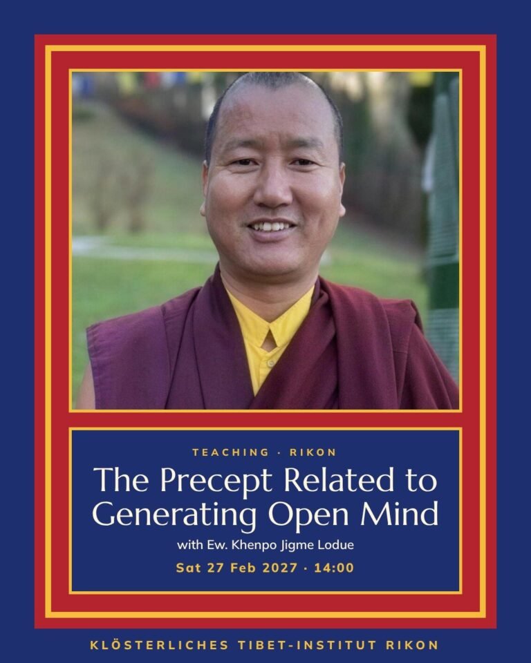 Poster for The Precept Related to Generating Open Mind