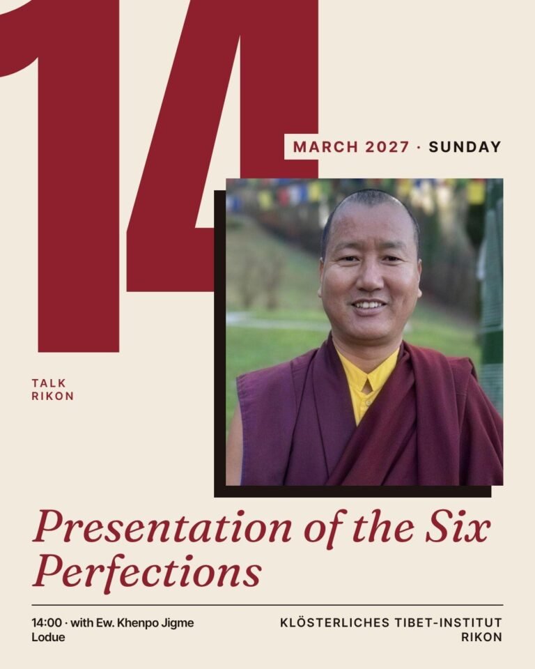 Poster for Presentation of the Six Perfections