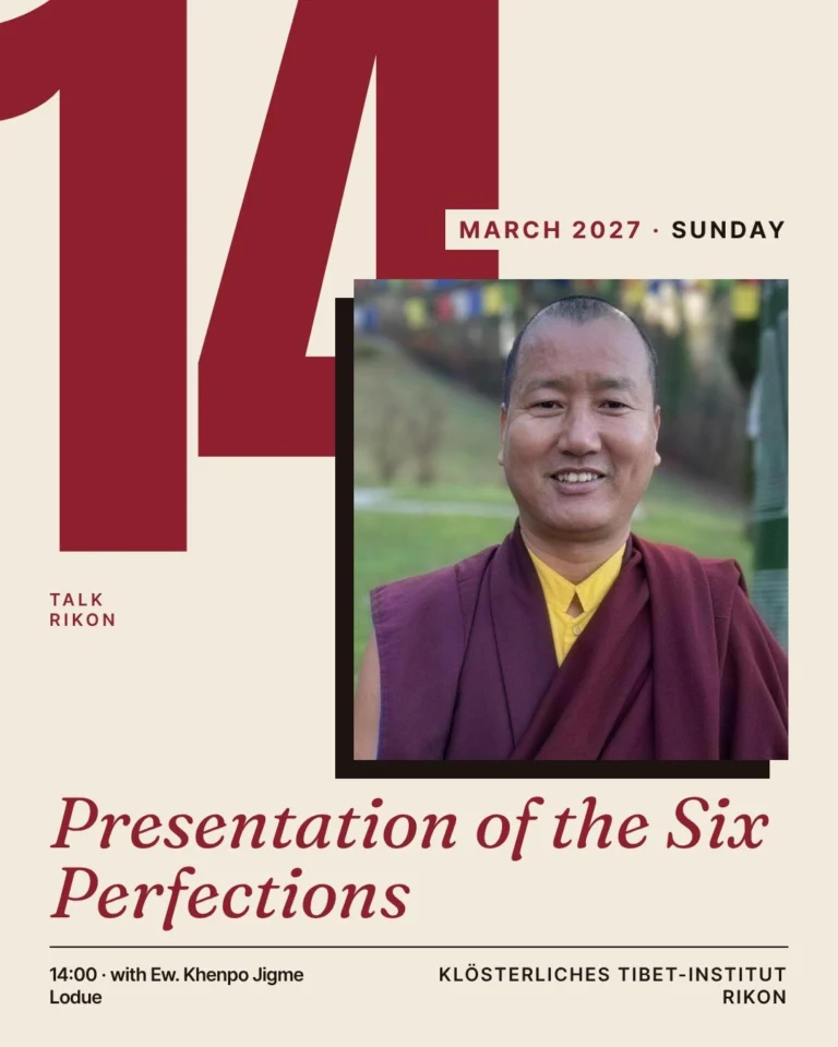 Poster for Presentation of the Six Perfections