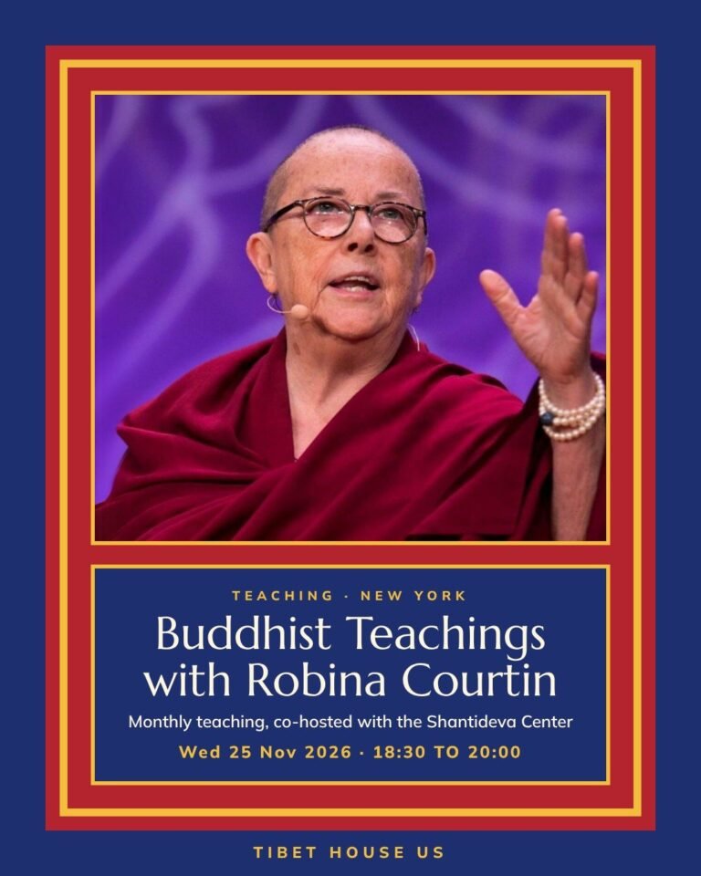Poster for Buddhist Teachings with Robina Courtin