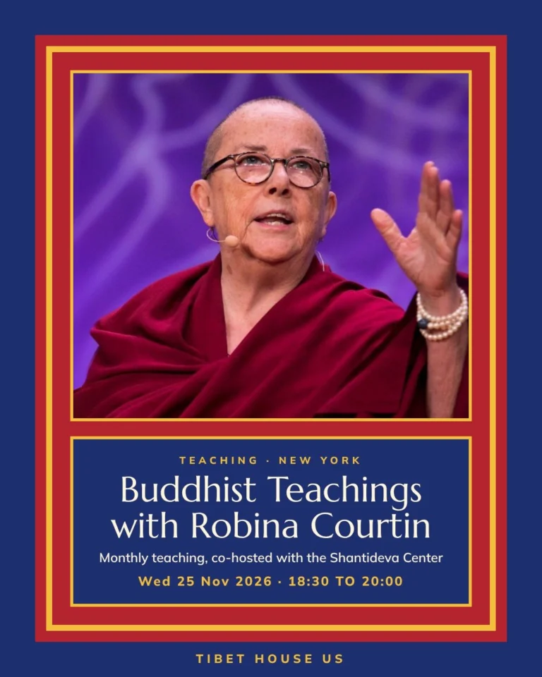 Poster for Buddhist Teachings with Robina Courtin