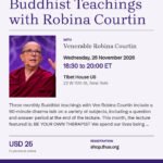 Poster for Buddhist Teachings with Robina Courtin