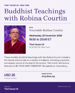 Poster: Buddhist Teachings with Robina Courtin