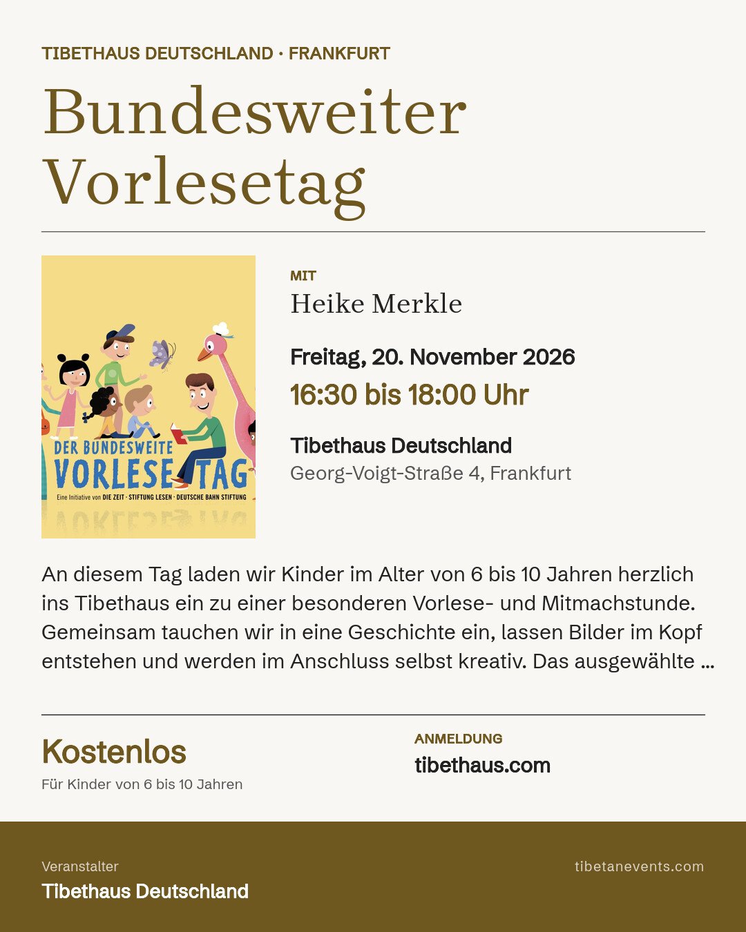 Poster: Bundesweiter Vorlesetag
