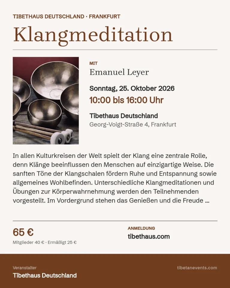 Poster: Klangmeditation