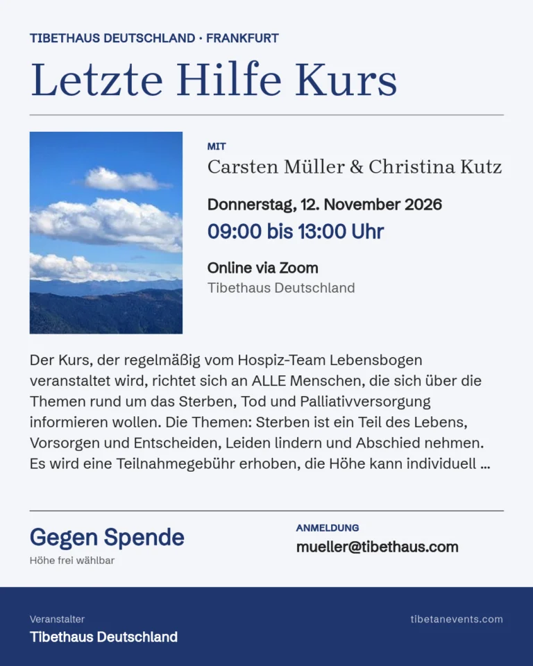 Poster for Letzte Hilfe Kurs