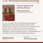 Poster for UN-Weltmeditationstag