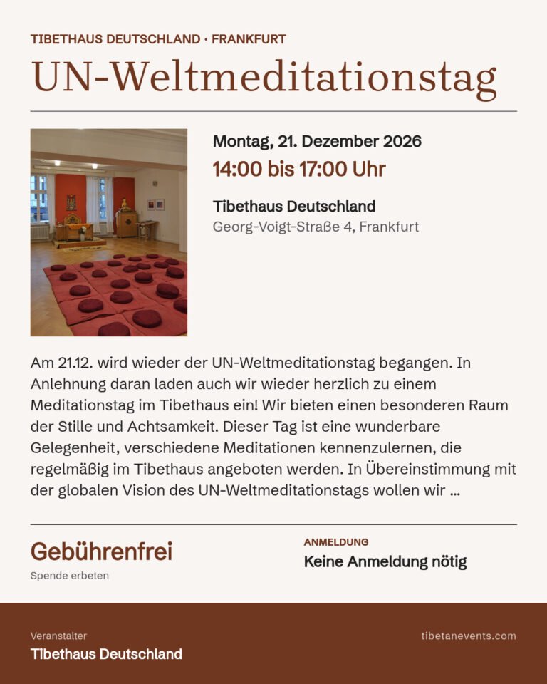 Poster for UN-Weltmeditationstag